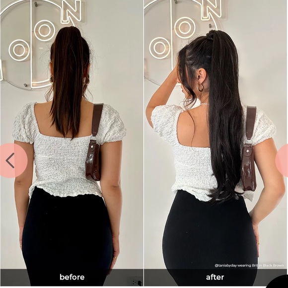 INH 26” Ponytail Hair Extensions Jet Black -2 Available! - Picture 14 of 15